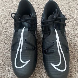 New Nike Alpha Menace 3 Football Cleats Grey Black DM1788-001 Men’s Size 10.5